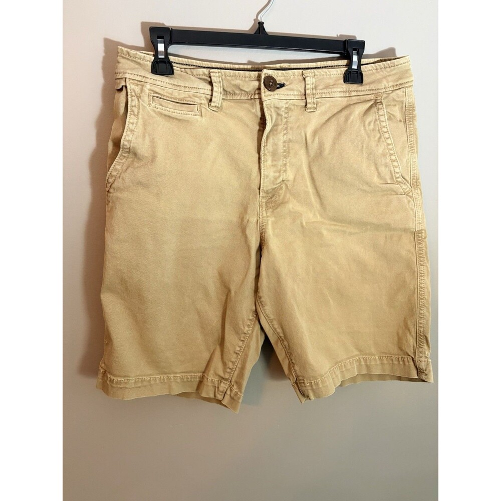 American Eagle Outfitters Active Flex Beige Twill Chino Shorts Flat Size 32